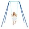 Outdoor Kids Swing Set with Heavy Duty Metal A-Frame and Ground Stakes